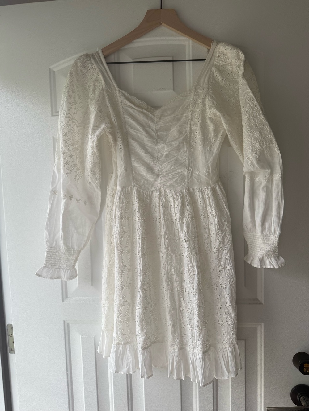 LoveShackFancy Preslina Dress True White Size 2 NWT - Picture 9 of 9